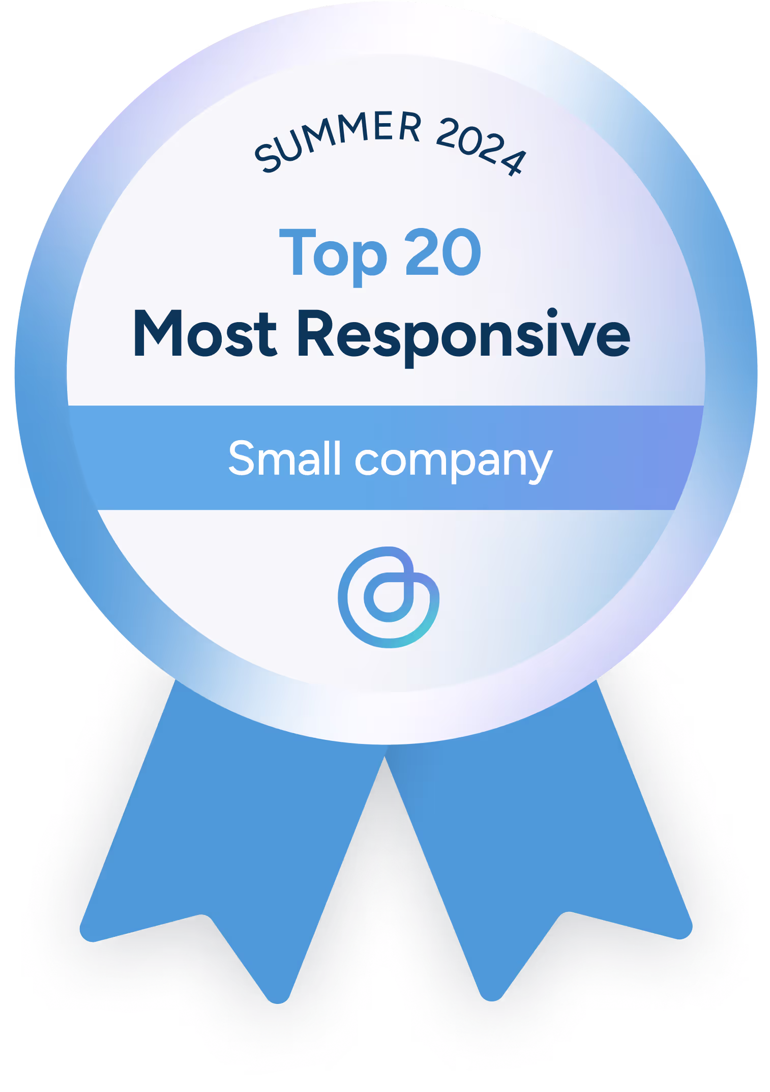 Rosette award declaring Tracebit as a Top 20 Most repsonsive small company through the hiring process, dated Summer 2024